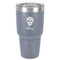 Sugar Skulls & Flowers 30 oz Stainless Steel Tumbler - Grey - Single-Sided (Personalized)