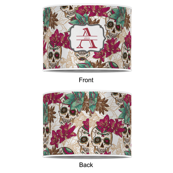 Sugar Skulls & Flowers 8" Drum Lampshade - APPROVAL (Poly Film)