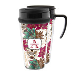 Sugar Skulls & Flowers Acrylic Travel Mug (Personalized)