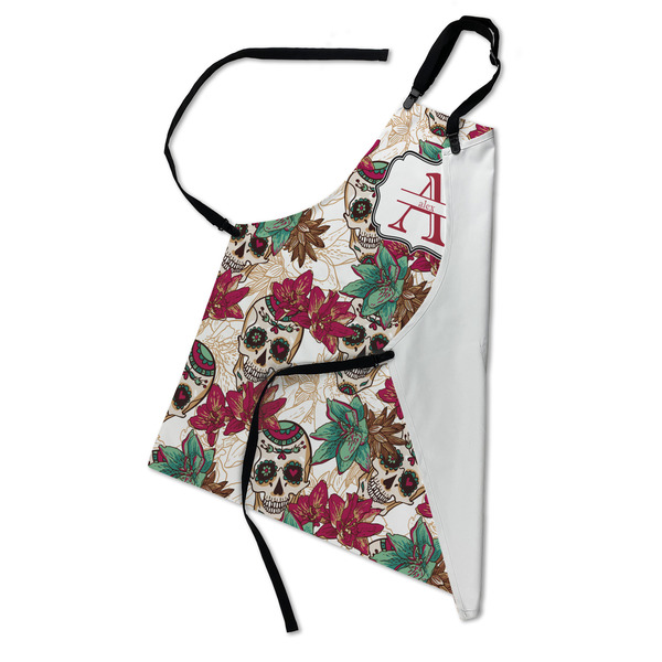 Sugar Skulls & Flowers Apron - Folded