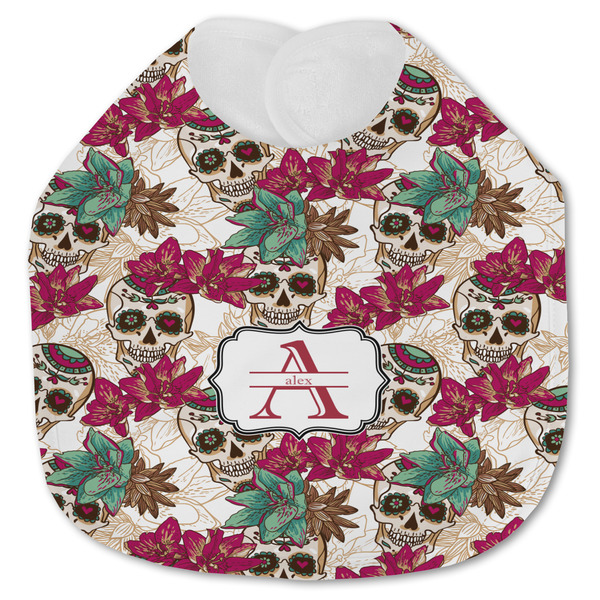 Sugar Skulls & Flowers Baby Bib - AFT closed
