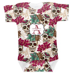 Sugar Skulls & Flowers Baby Bodysuit 0-3 (Personalized)