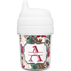 Sugar Skulls & Flowers Baby Sippy Cup (Personalized)