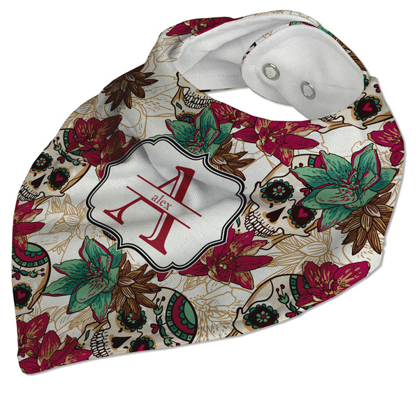 Sugar Skulls & Flowers Bandana Closed