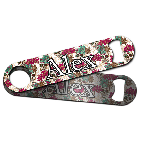 Sugar Skulls & Flowers Bar Bottle Opener - Main