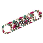Sugar Skulls & Flowers Bar Bottle Opener w/ Name and Initial