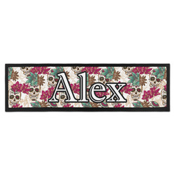 Sugar Skulls & Flowers Bar Mat (Personalized)