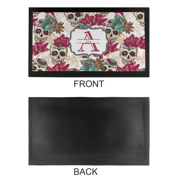 Sugar Skulls & Flowers Bar Mat - Small - APPROVAL