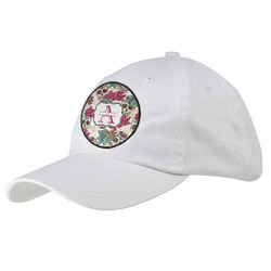 Sugar Skulls & Flowers Baseball Cap - White (Personalized)