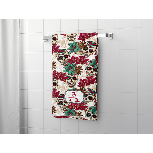 Sugar Skulls & Flowers Bath Towel - LIFESTYLE