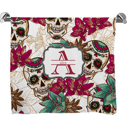 Sugar Skulls & Flowers Bath Towel (Personalized)