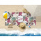 Sugar Skulls & Flowers Beach Towel Lifestyle