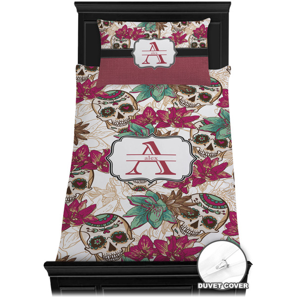 Sugar Skulls & Flowers Bedding Set (TwinXL) - Duvet