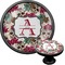 Sugar Skulls & Flowers Cabinet Knob (Black) (Personalized)