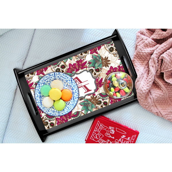 Sugar Skulls & Flowers Black Tray - Lifestyle (UPDATED)