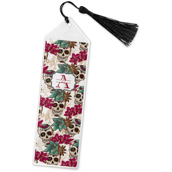 Custom Sugar Skulls & Flowers Book Mark w/Tassel (Personalized)