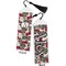 Sugar Skulls & Flowers Bookmark with tassel - Front and Back