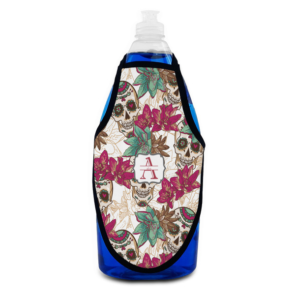 Sugar Skulls & Flowers Bottle Apron - Soap - FRONT