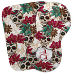 Sugar Skulls & Flowers Burp Cloth (Personalized)