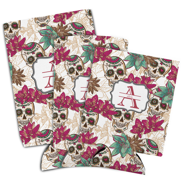 Sugar Skulls & Flowers Can Coolers - PARENT/MAIN
