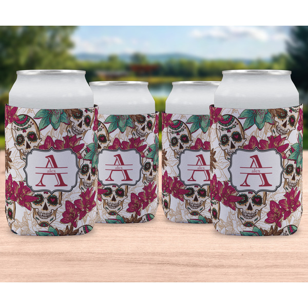 Sugar Skulls & Flowers Can Sleeve - LIFESTYLE