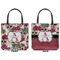 Sugar Skulls & Flowers Canvas Tote - Front and Back