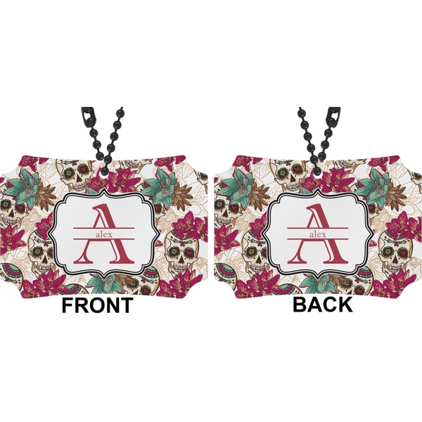 Sugar Skulls & Flowers Car Ornament - Berlin (Approval)