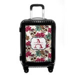 Sugar Skulls & Flowers Carry On Hard Shell Suitcase (Personalized)