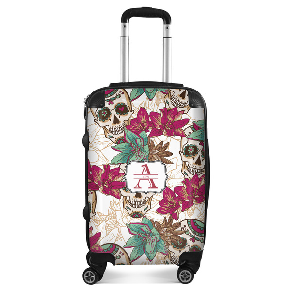 Custom Sugar Skulls & Flowers Suitcase (Personalized)