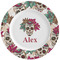 Sugar Skulls & Flowers Ceramic Dinner Plates (Set of 4) (Personalized)