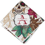 Sugar Skulls & Flowers Cloth Napkin w/ Name and Initial