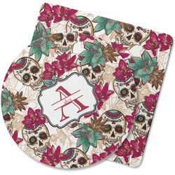 Sugar Skulls & Flowers Rubber Backed Coaster (Personalized)