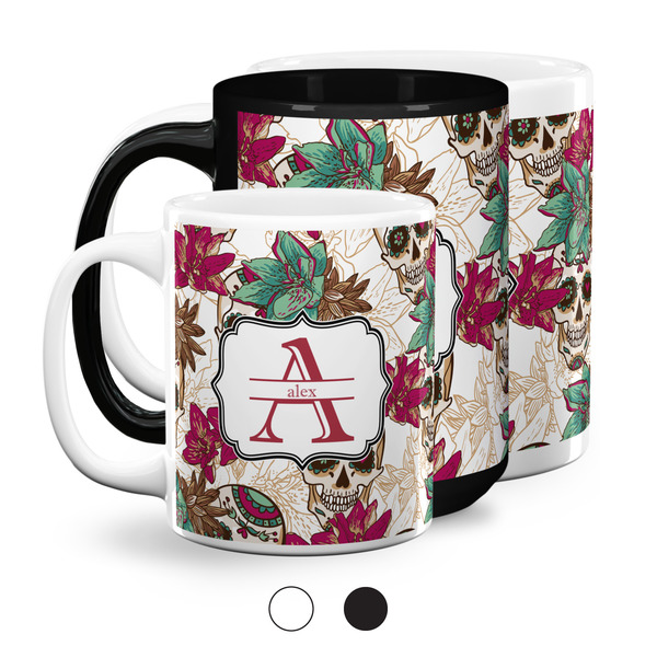 Sugar Skulls & Flowers Coffee Mugs Main