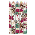 Sugar Skulls & Flowers Colored Pencils (Personalized)