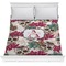 Sugar Skulls & Flowers Comforter - Full / Queen (Personalized)