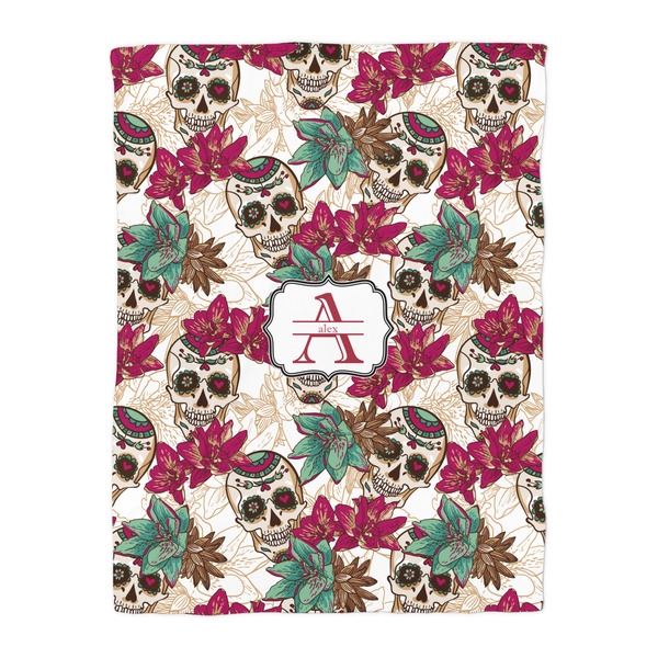 Sugar Skulls & Flowers Comforter - Twin - Front