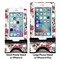 Sugar Skulls & Flowers Compare Phone Stand Sizes - with iPhones