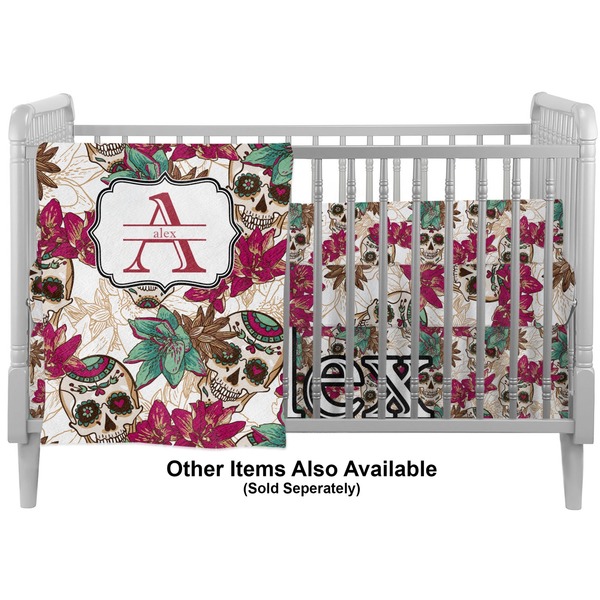 Sugar Skulls & Flowers Crib - Profile Sold Seperately