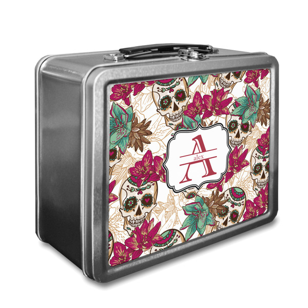 Custom Sugar Skulls & Flowers Lunch Box (Personalized)