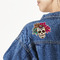 Sugar Skulls & Flowers Twill Iron On Patch - Custom Shape - Large