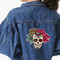 Sugar Skulls & Flowers Large Custom Shape Patch - 2XL