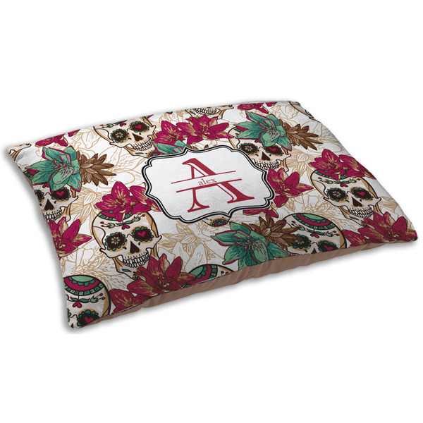 Sugar Skulls & Flowers Dog Beds - SMALL