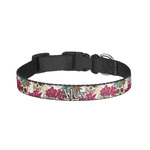 Sugar Skulls & Flowers Dog Collar - Large (Personalized)