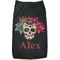 Sugar Skulls & Flowers Black Pet Shirt (Personalized)