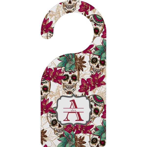 Custom Sugar Skulls & Flowers Door Hanger (Personalized)