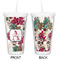 Sugar Skulls & Flowers Double Wall Tumbler with Straw - Approval