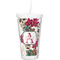 Sugar Skulls & Flowers Double Wall Tumbler with Straw (Personalized)