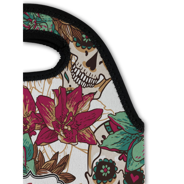 Sugar Skulls & Flowers Double Wine Tote - Detail 1 (new)