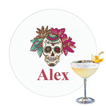 Sugar Skulls & Flowers Printed Drink Topper (Personalized)