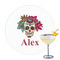 Sugar Skulls & Flowers Printed Drink Topper (Personalized)